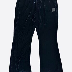 Louis Vuitton Navy Velvet Flared Track Pants